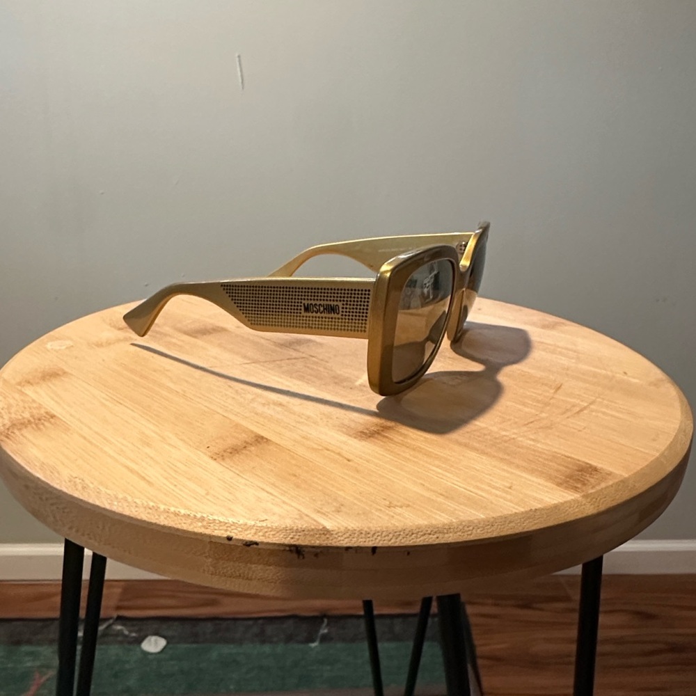 Moschino Metallic Gold Sunglasses
